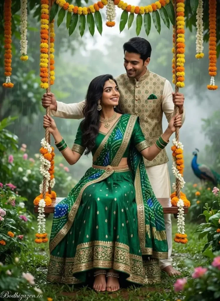 Haryali Teej AI Photo Prompts