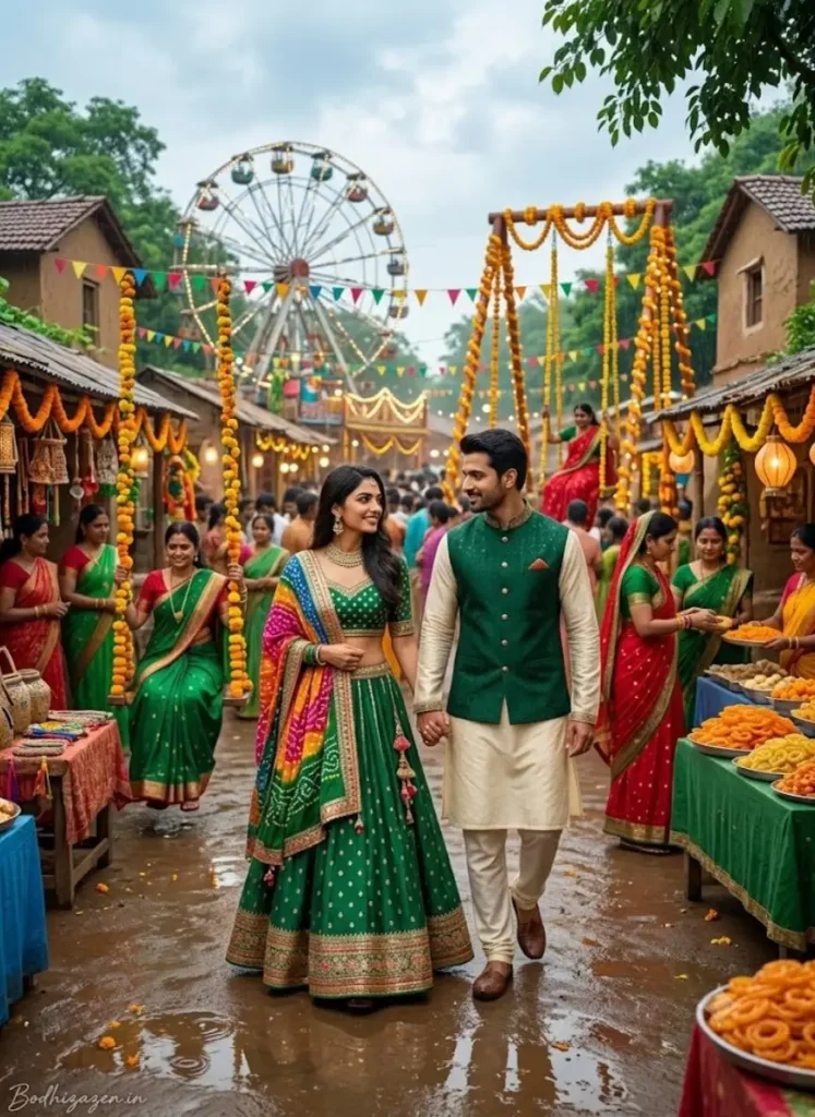 Haryali Teej AI Photo Prompts