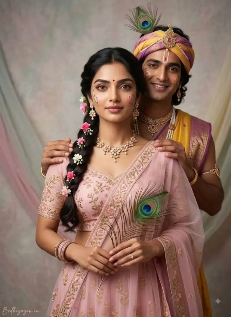 Radha Krishna Couple AI Photo Editing Prompt