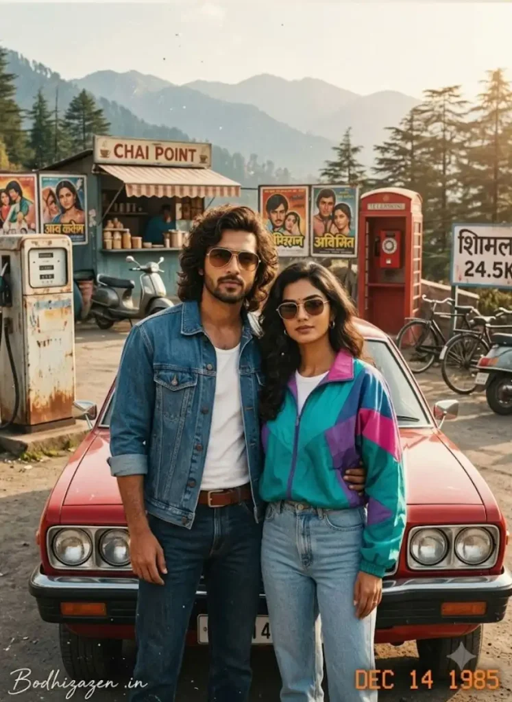 80s Couple AI Photo Editing Prompt