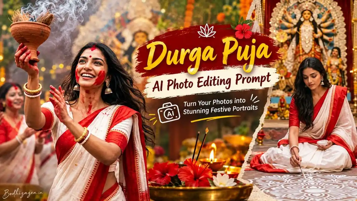 Durga Puja AI Photo Editing Prompt