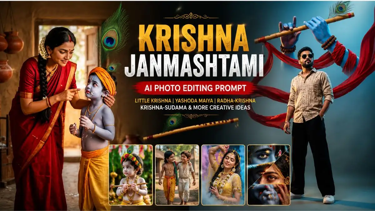Krishna Janmashtami AI Photo Editing Prompt